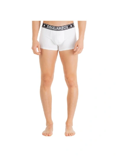 Shop Dsquared2 Fall Boxer Shorts In Bianco