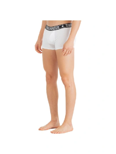 Shop Dsquared2 Fall Boxer Shorts In Bianco