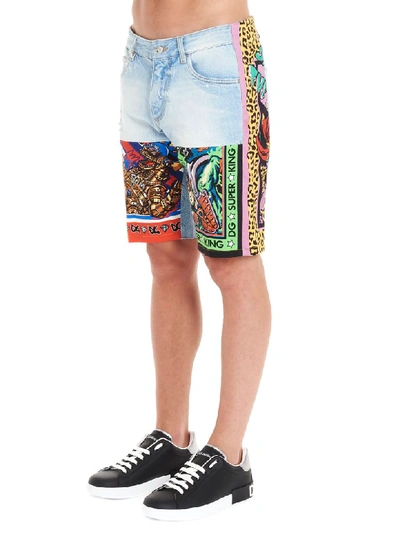 Shop Dolce & Gabbana Hero King Forever Bermuda In Multicolor