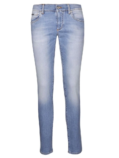 Shop Dolce & Gabbana Faded Jeans In Blue