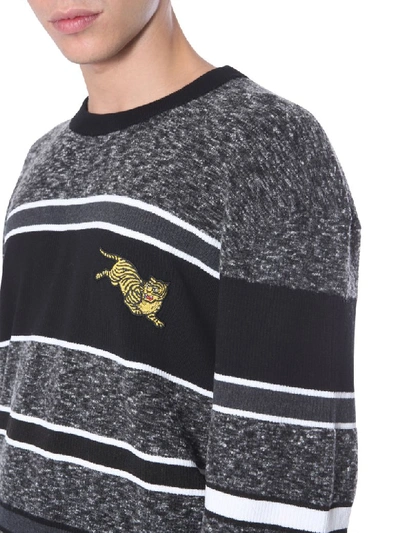 Shop Kenzo Crew Neck Sweater In Nero