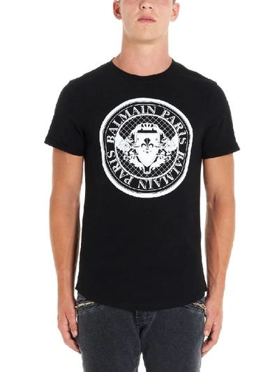 Shop Balmain Monnaie T-shirt In Black