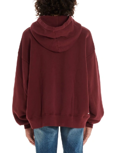 Shop Amiri College  Hoodie In Burgundy