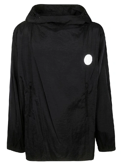 Shop Off-white Packaway Raincoat In Black/white