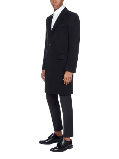 Shop Dolce & Gabbana Wool And Cashmere Tailored Coat In Nero