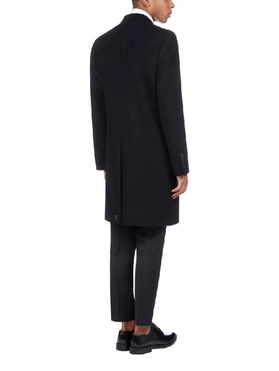Shop Dolce & Gabbana Wool And Cashmere Tailored Coat In Nero