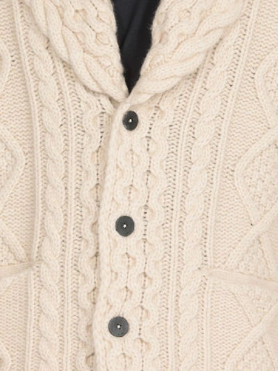 Shop Alanui Fisherman Icon Cardigan In Lapponia White