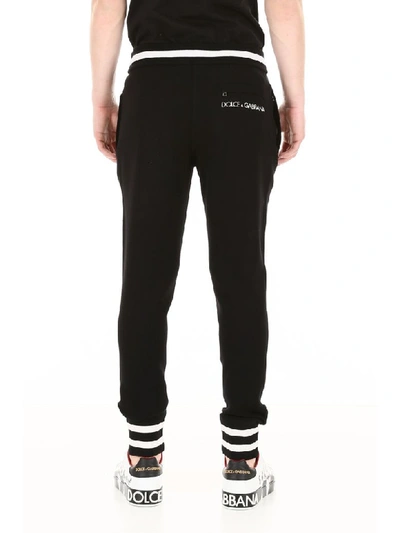 Shop Dolce & Gabbana Knit Joggers In Nero (black)