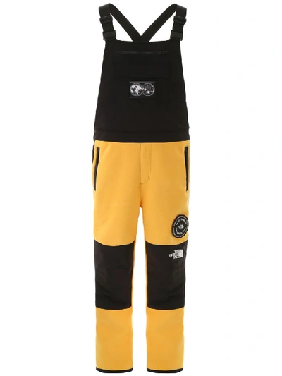 Shop The North Face Fleece Bibs In Yellow (yellow)