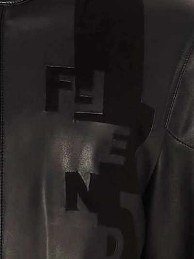 Shop Fendi Jacket In Black