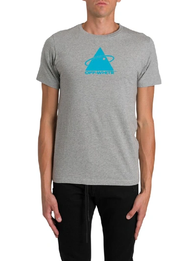 Shop Off-white Triangle Planet Printed T-shirt In Antracite