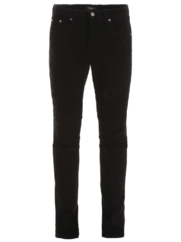 represent biker denim black