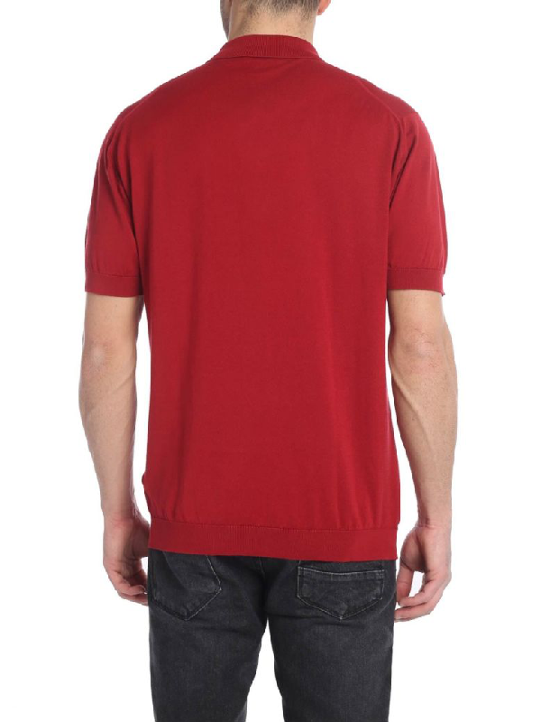 John Smedley Polo Cotton Adrian In Red | ModeSens