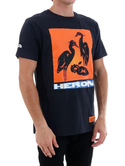 Shop Heron Preston T-shirt Heron In Black