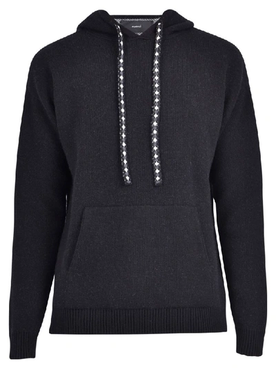 Shop Alanui Knitted Sweatshirt In Black