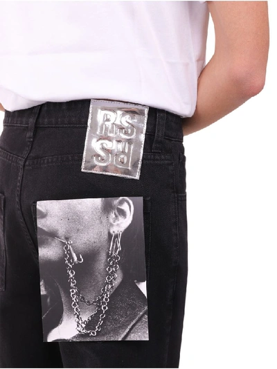 Shop Raf Simons Cropped Trousers In Black