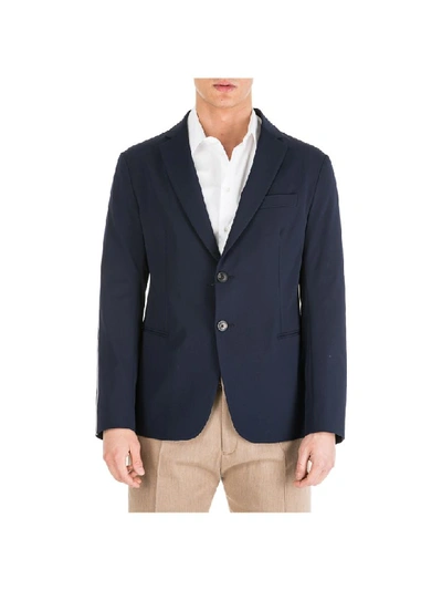 Shop Emporio Armani Tech Blazer In Blu