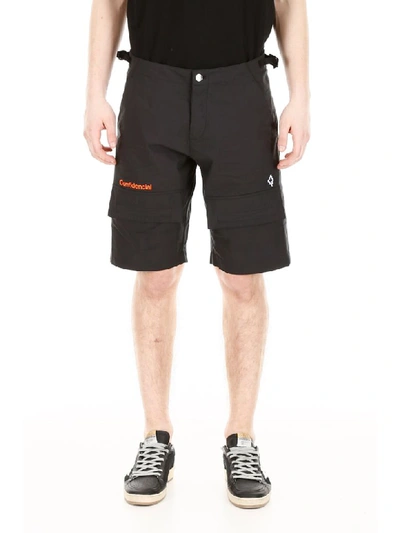 Shop Marcelo Burlon County Of Milan Confidencial Bermuda Shorts In Black Multi (black)