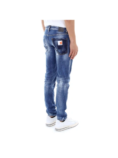 Shop Dsquared2 Slim Jean Jeans In Blue