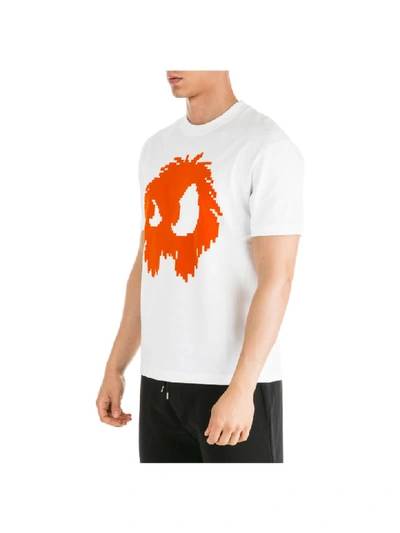 Shop Mcq By Alexander Mcqueen Mcq Alexander Mcqueen Chester Monster T-shirt In Bianco Ottico