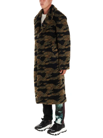 Shop Buscemi Coat In Multicolor