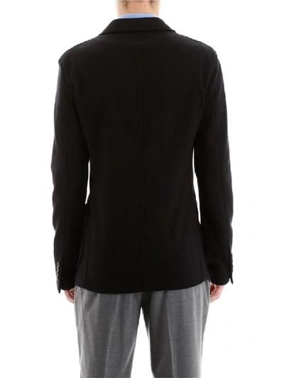 Shop Lanvin Jersey Jacket In Black (black)