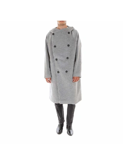 Shop Hevo Salve Coat In Grey