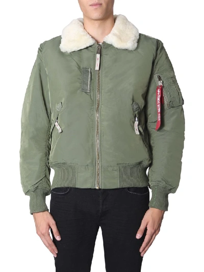 Shop Alpha Industries Injector Iii Bomber In Verde