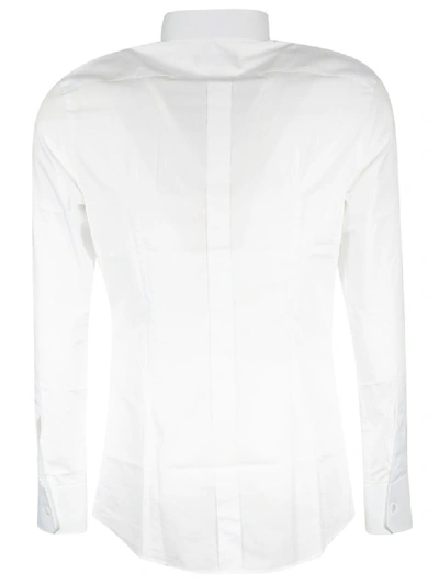 Shop Dolce & Gabbana Crown Embroidered Shirt In White