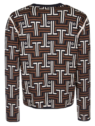Shop Lanvin Monogram Crewneck Sweater In Black