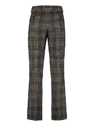 Shop Dolce & Gabbana Prince Of Wales Check Trousers In Brown