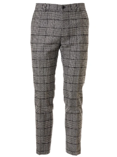 Shop Dolce & Gabbana Cropped Trousers In Quadri Check Tartan