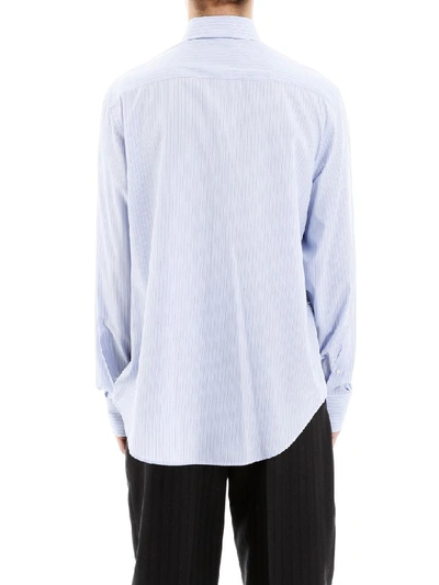 Shop Lanvin Babar Print Shirt In Ice Blue (light Blue)