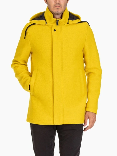 Shop Herno Parka In Yellow