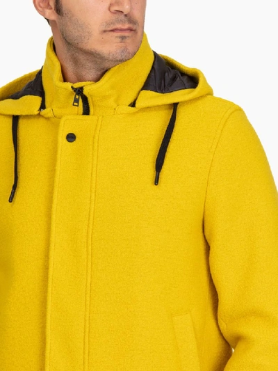 Shop Herno Parka In Yellow