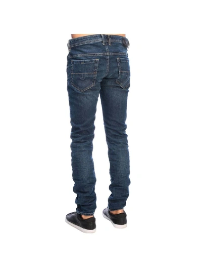 Shop Diesel Thommer Slim Skinny Stretch Denim Jeans With 5 Pockets