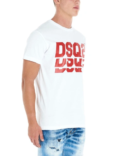 Shop Dsquared2 Triple Dsq2 T-shirt In White