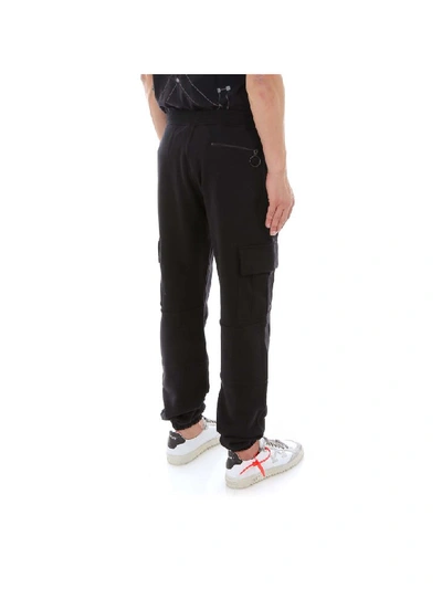 Shop Off-white Off White Logo Cargo Pants In Black