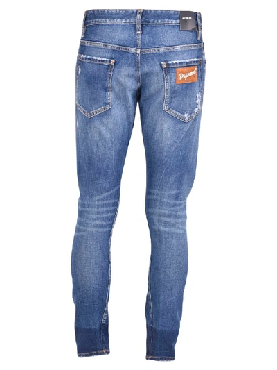 Shop Dsquared2 Sexy Twist Jeans In Blue