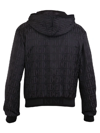 Shop Dolce & Gabbana Printed Jacket In Black
