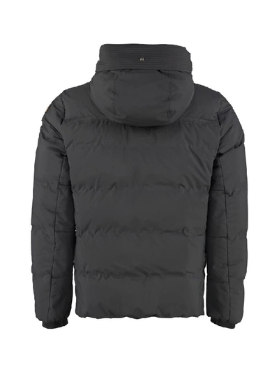 Shop Parajumpers Kanya Full Zip Padded Hooded Jacket In Black