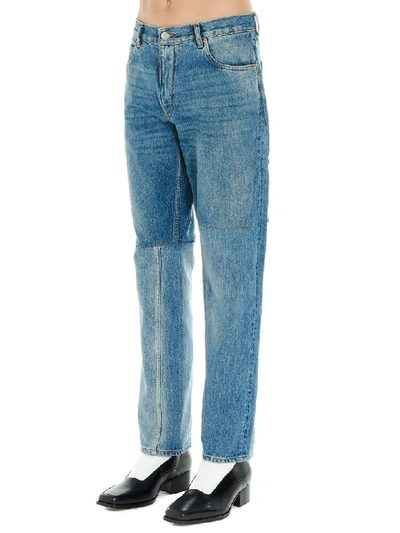 Shop Martine Rose Two Piece Jeans In Blue