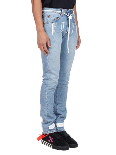 Shop Off-white Jeans In Denim