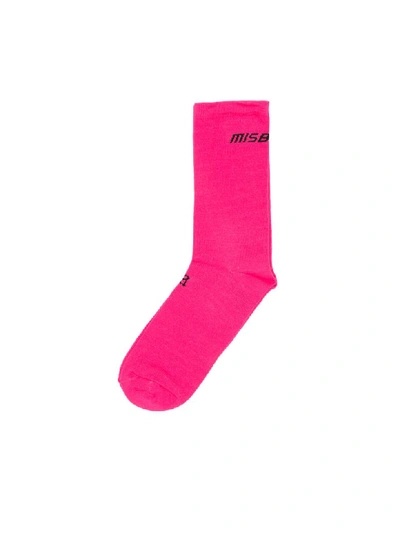 Shop Misbhv Logo Socks In Pink