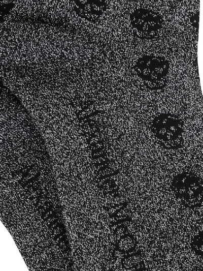 Shop Alexander Mcqueen Socks In Black Medium Grey