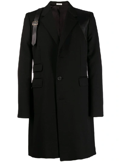 Shop Alexander Mcqueen Harness Coat In Black