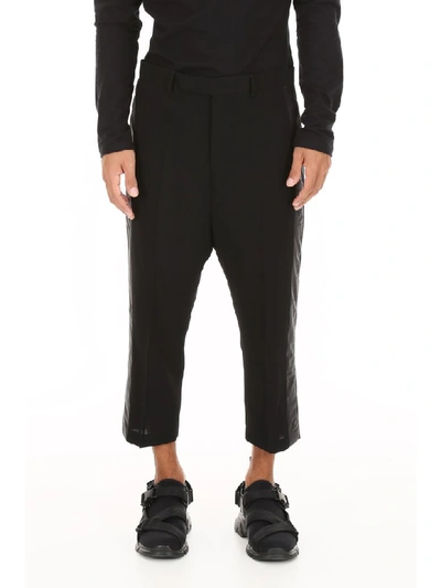 Shop Rick Owens Tuxedo Trousers In Black (black)
