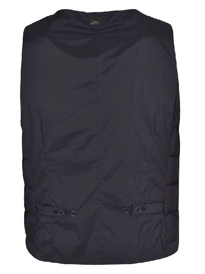 Shop Herno Classic Padded Gilet In Blue