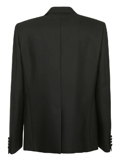 Shop Saint Laurent Single Breasted Blazer In Black