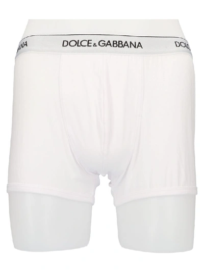 Shop Dolce & Gabbana Boxer In Bianco